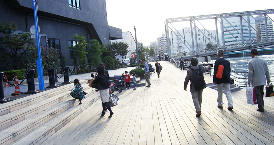 東京品川　芝浦、新芝運河見学