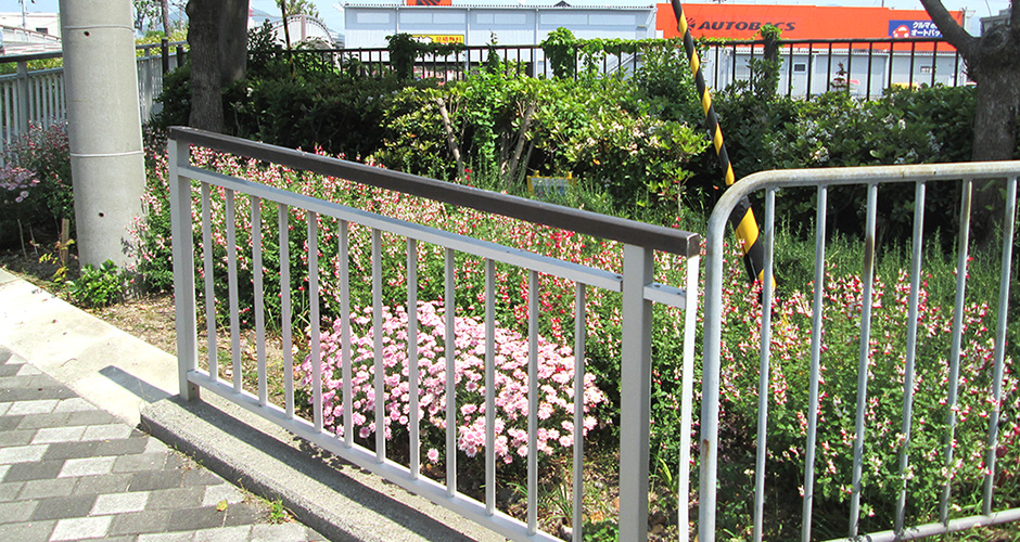 兵庫運河の清盛橋南側の花壇には毎月綺麗な花が咲いております。