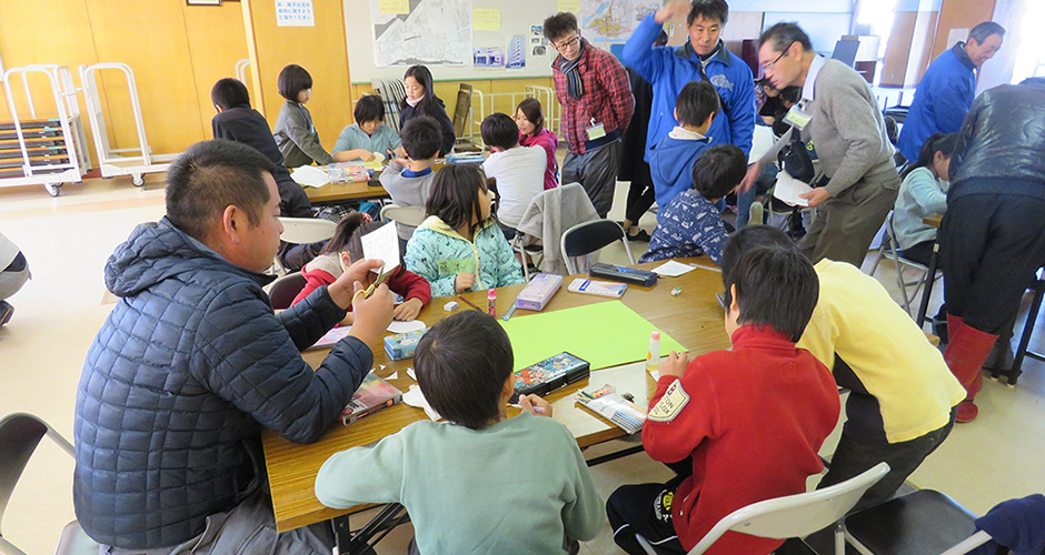 浜山小学校環境学習アサリ成長記録会