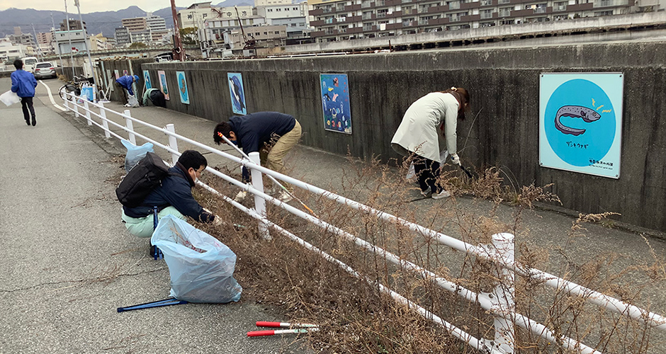 今年度３回目の兵庫運河周辺クリーン作戦が行われました。