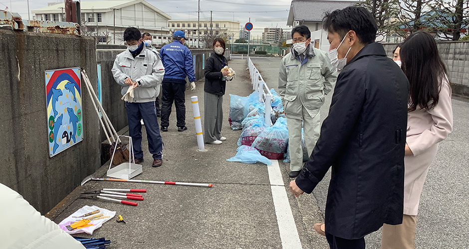 今年度３回目の兵庫運河周辺クリーン作戦が行われました。