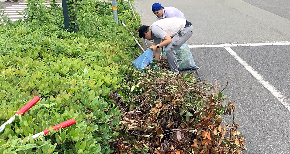 兵庫運河周辺クリーン作戦が行われました。