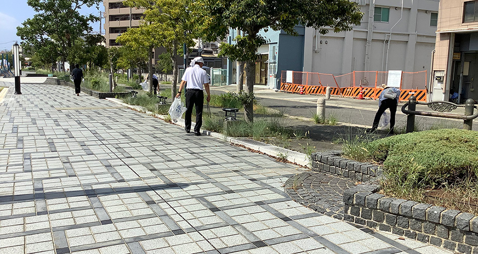 兵庫運河周辺クリーン作戦が行われました。